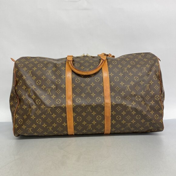 LOUIS VUITTON Brown Monogram Keepall 60 Boston Bag - Picture 12 of 12